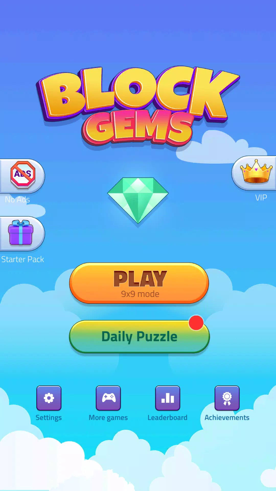 Schermata Block Puzzle - Gems Adventure 0