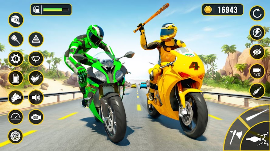 Moto Attack - Bike Racing Game ภาพหน้าจอ 1