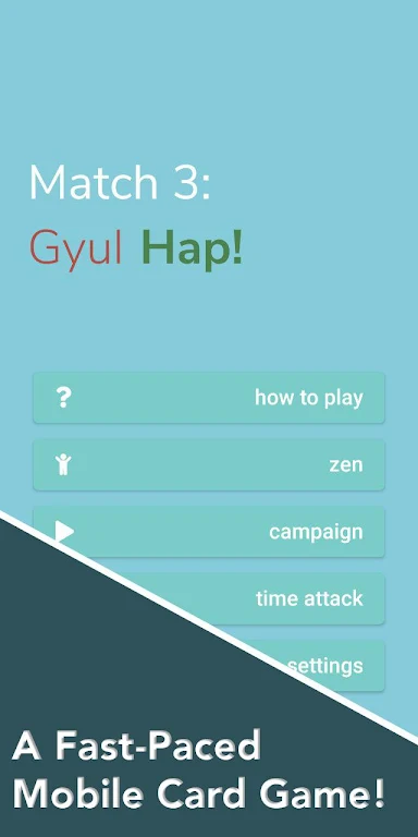 Match 3 Card Game - Gyul Hap Screenshot 0