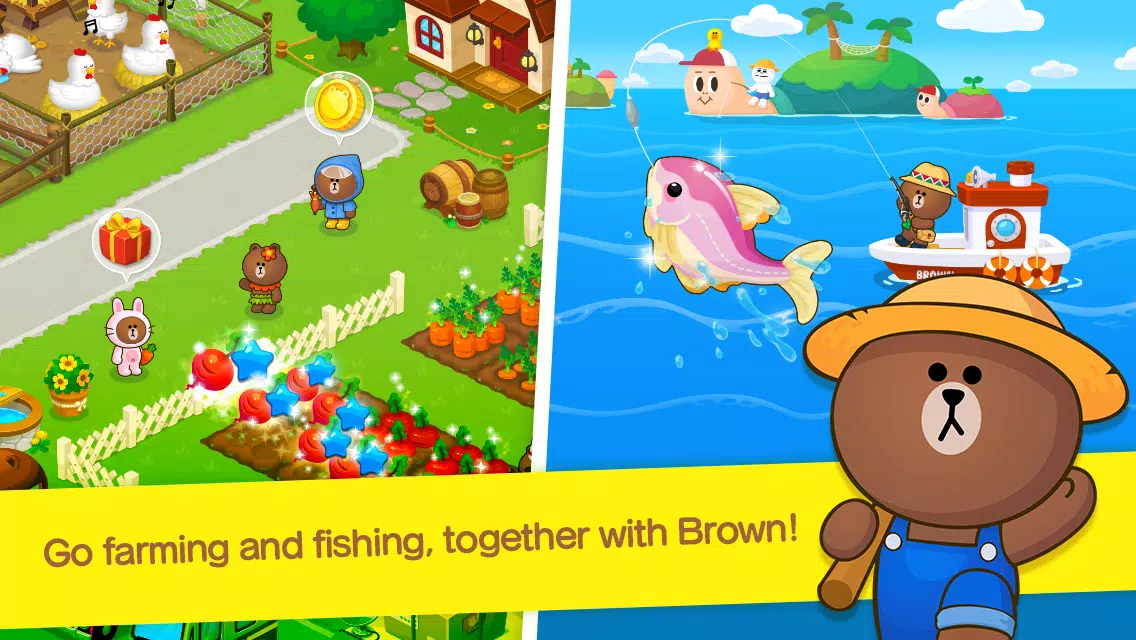 LINE BROWN FARM Скриншот 2