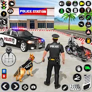 Police Dog Crime Chase Game 3D स्क्रीनशॉट 0