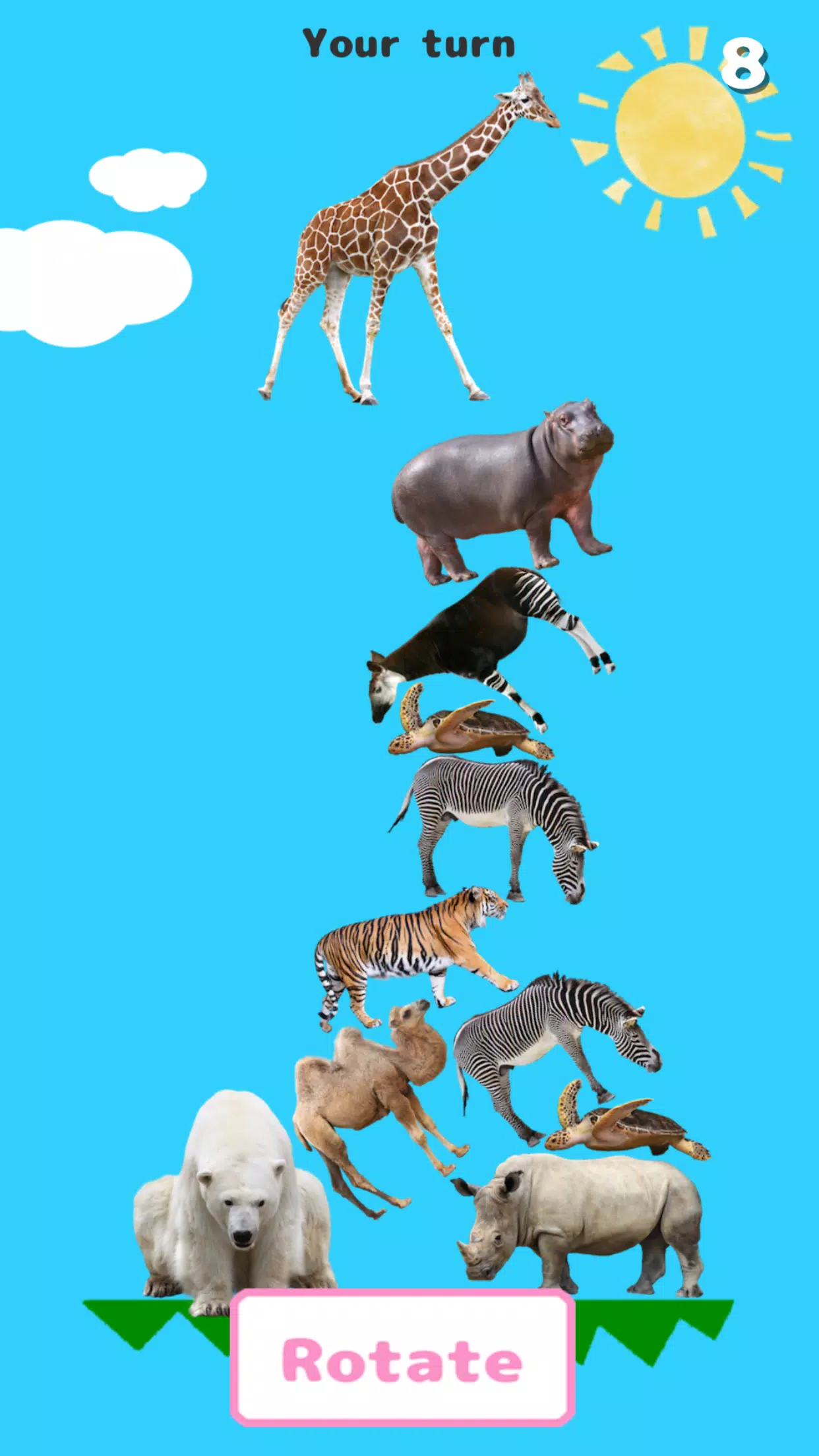 Animal Tower Battle Tangkapan skrin 3