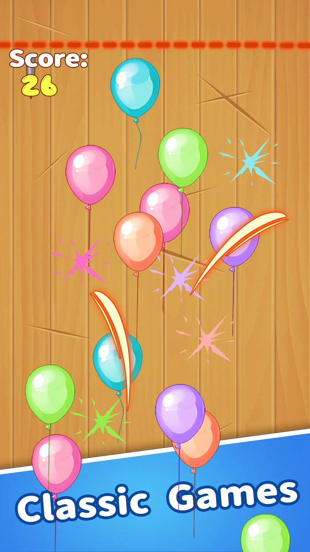 Crazy Breaking Balloons ဖန်သားပြင်ဓာတ်ပုံ 0