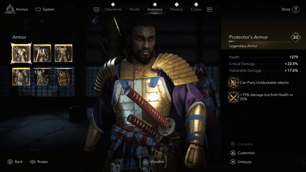 Recommended armor for The Tournament