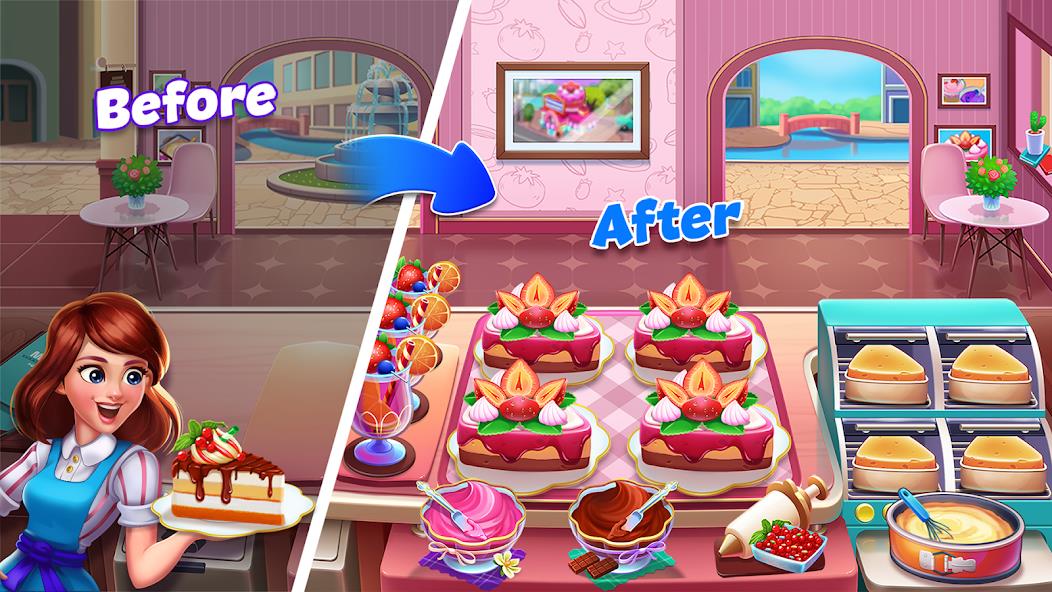 Food Voyage: Fun Cooking Games Mod Ekran Görüntüsü 3