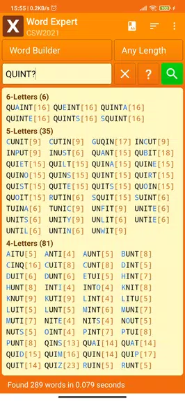 Word Expert (for SCRABBLE)应用截图第2张