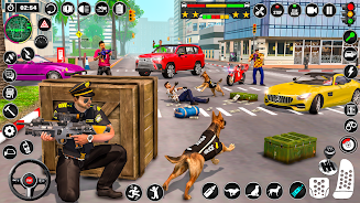 Police Dog Crime Chase Game 3D Captura de tela 2