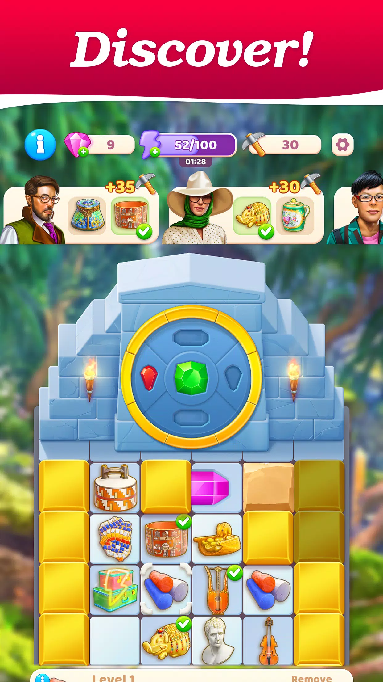 Merge Treasure Hunt－Match game ภาพหน้าจอ 1