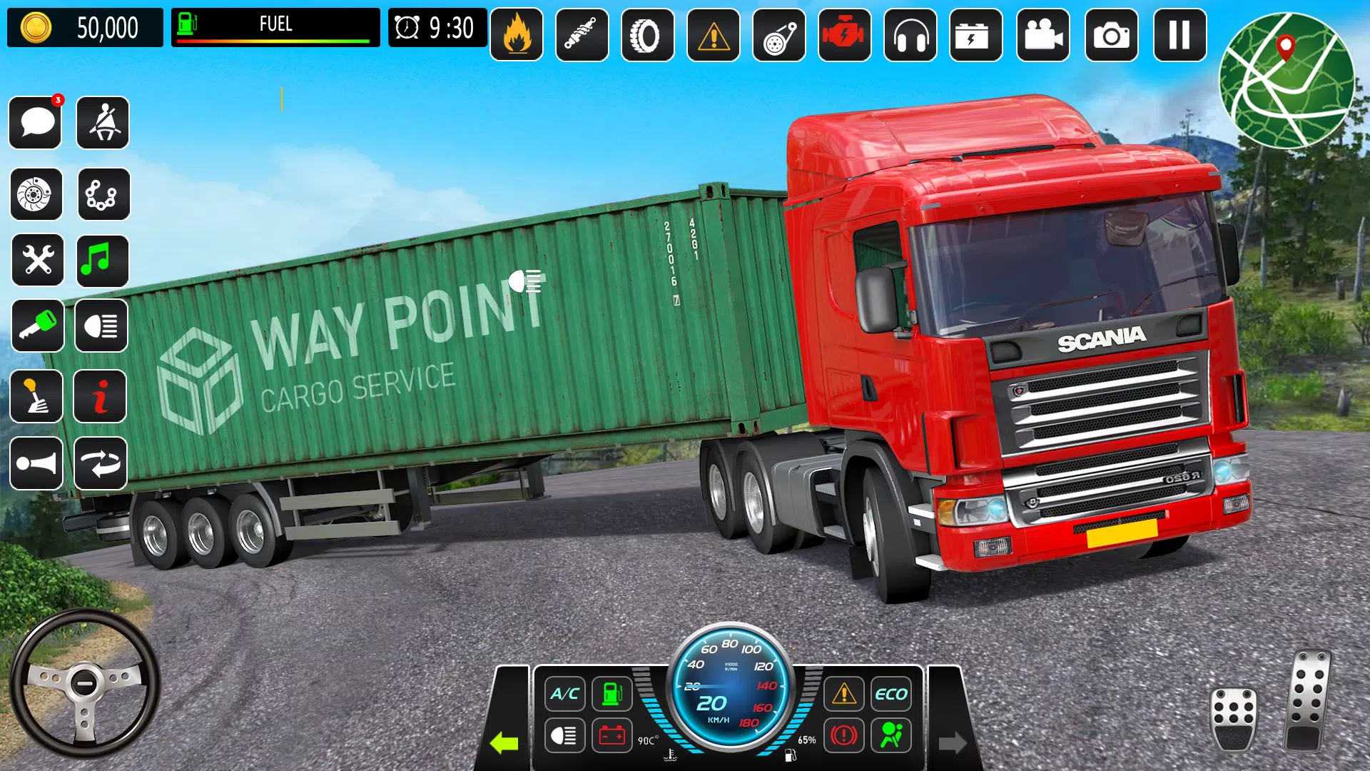 Mountain Truck Driving Games Schermafbeelding 1