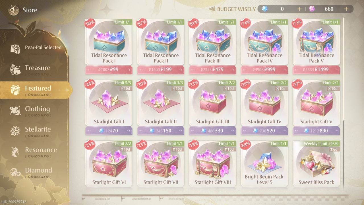 Infinity Nikki membeli di kedai