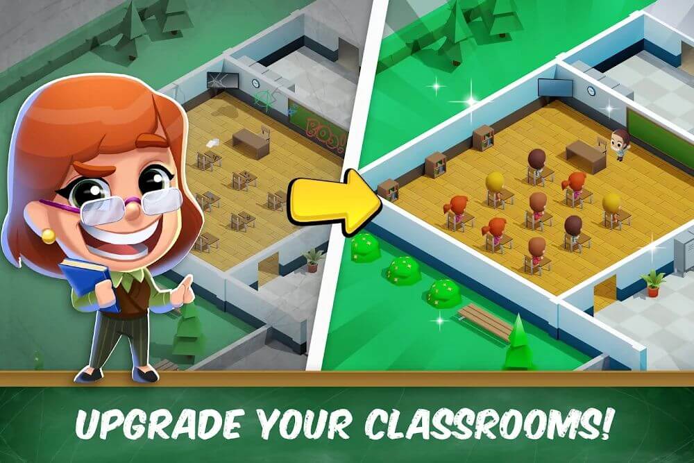 Idle High School Tycoon Mod 스크린샷 0