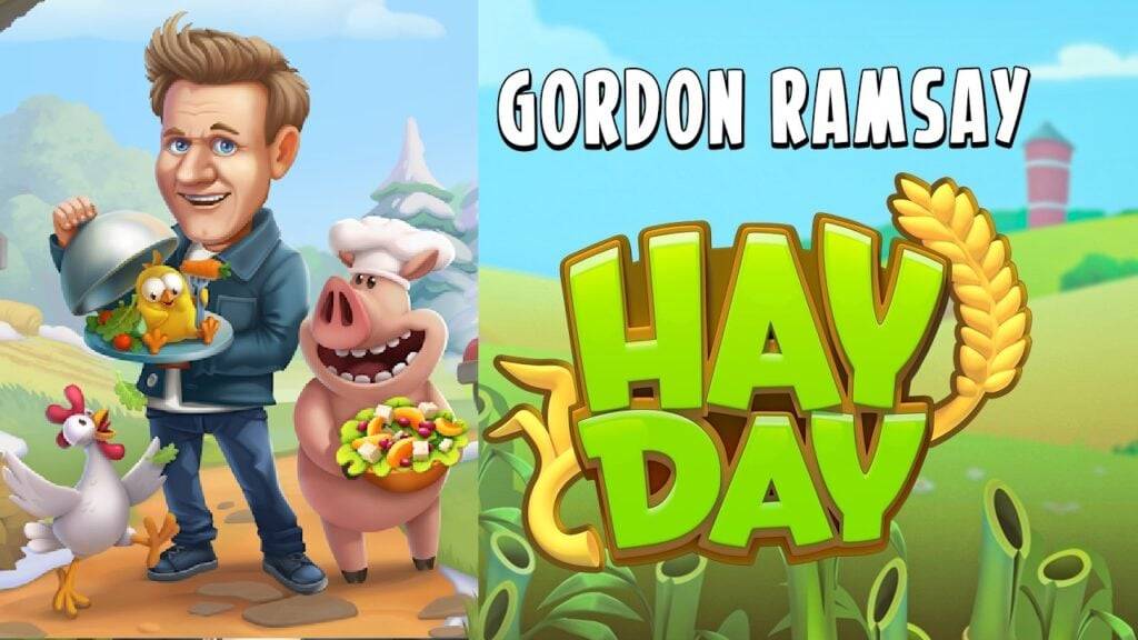 Słynny szef kuchni Gordon Ramsay handluje kuchnią na farmę w Hay Day Event