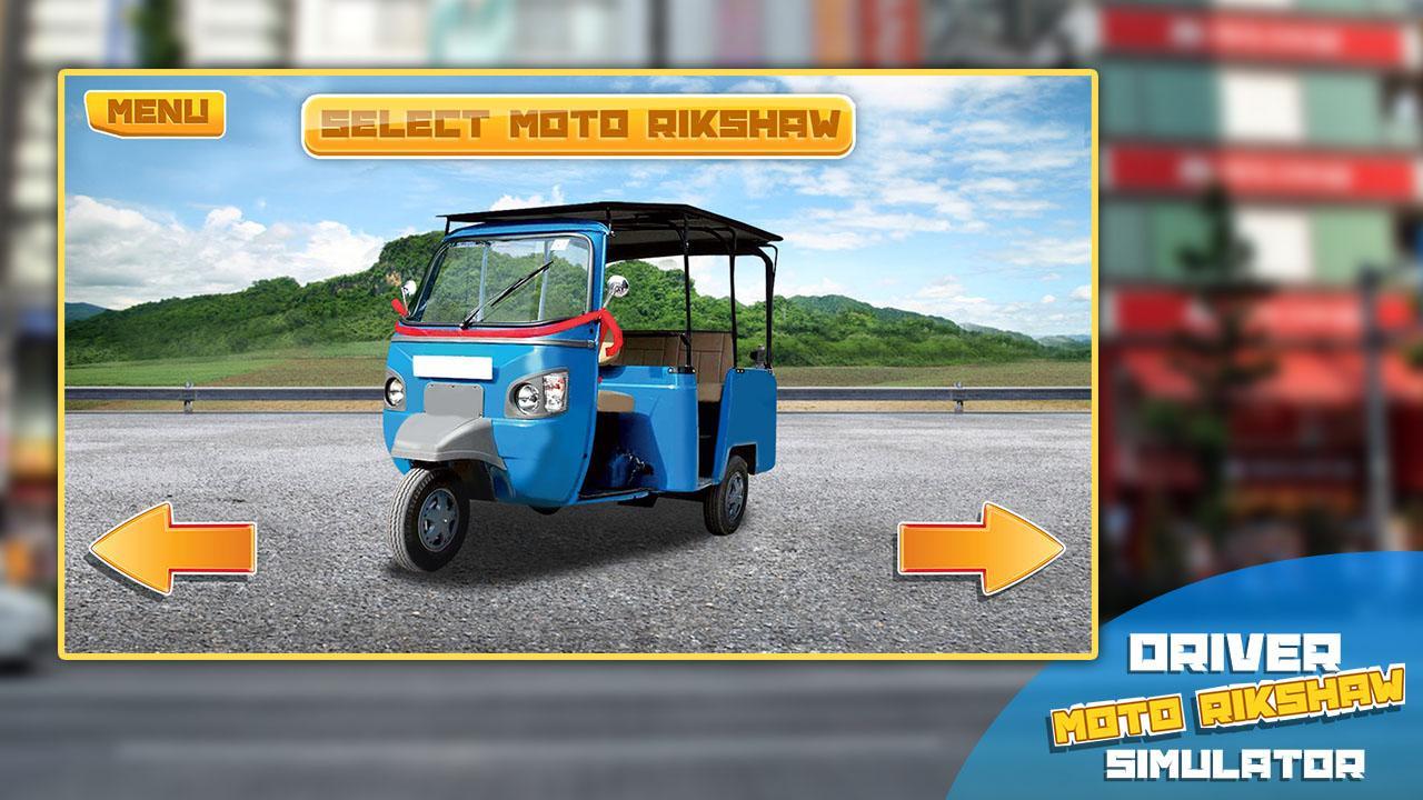 Driver Moto Rikshaw Simulator Captura de tela 1