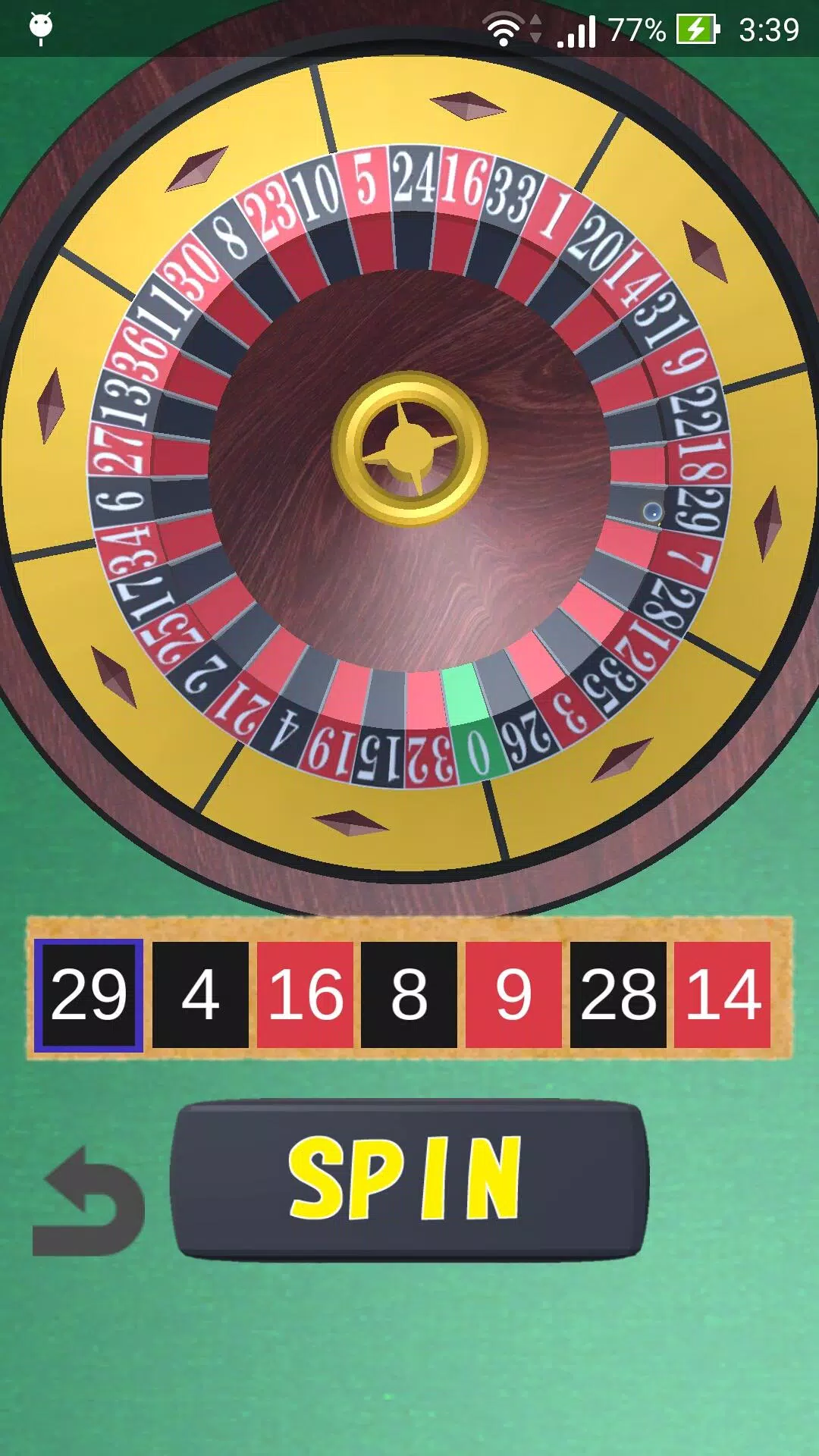 Roulette Wheel Schermafbeelding 2