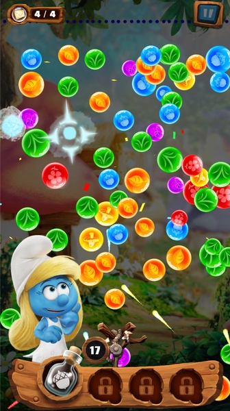 Smurfs Bubble Story Ekran Görüntüsü 2