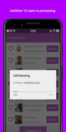 Unfollowers  &  Followers स्क्रीनशॉट 3