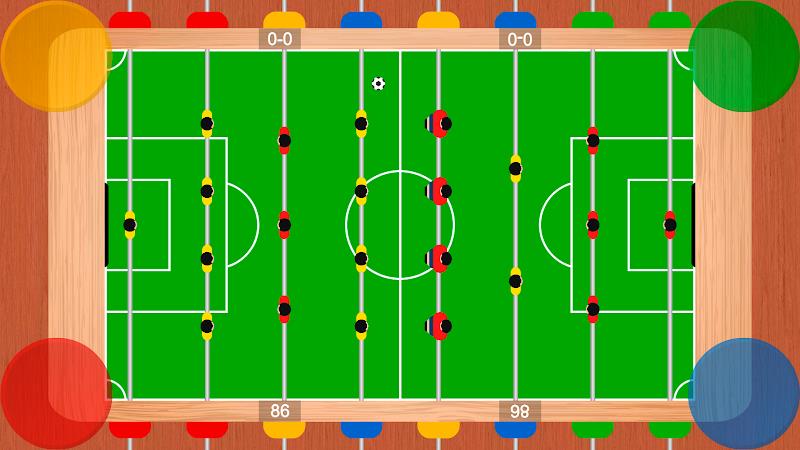 Foosball table soccer 1 2 3 4 Screenshot 1