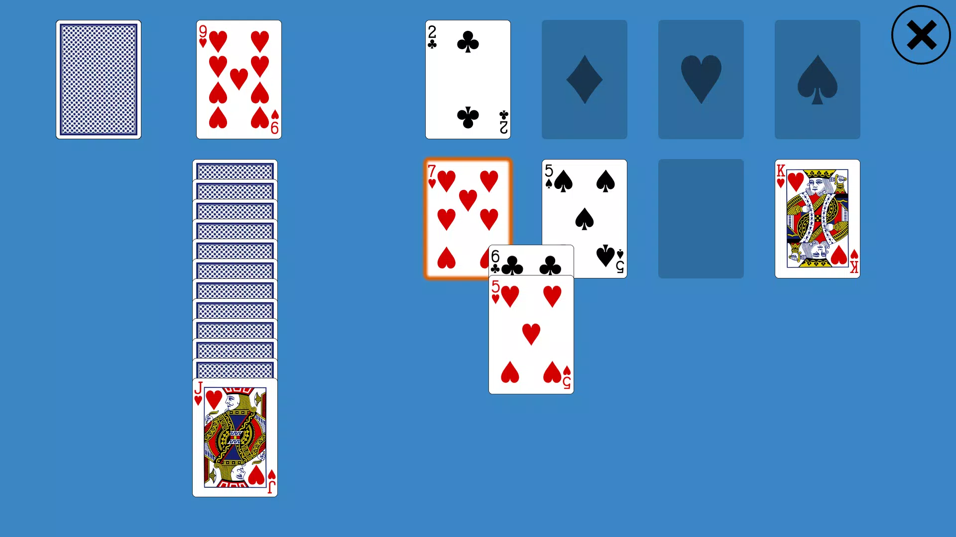 Classic Canfield Solitaire Screenshot 1