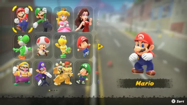 Mario Kart Items and Characters