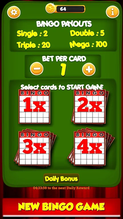 New Bingo Cards Game Free 스크린샷 1