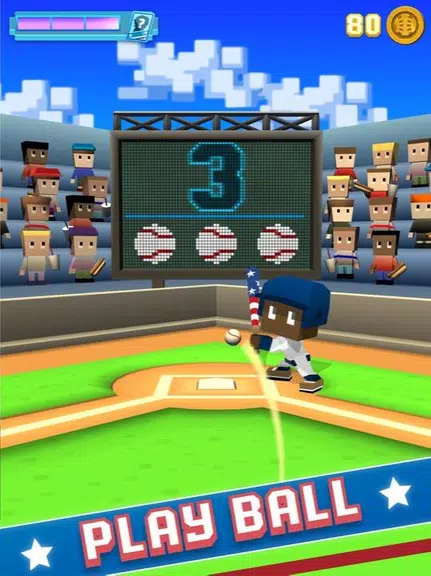 Blocky Baseball स्क्रीनशॉट 0