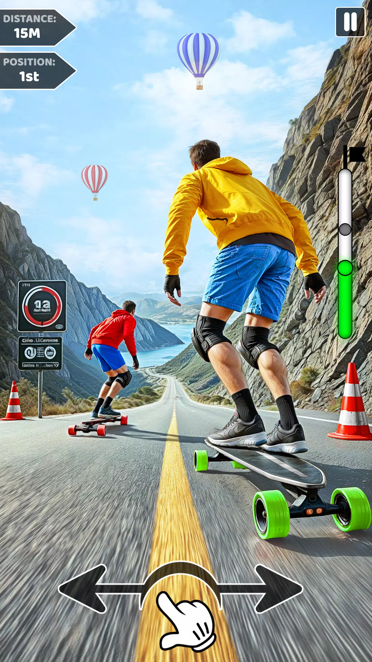 Downhill Skateboarding Game ภาพหน้าจอ 2