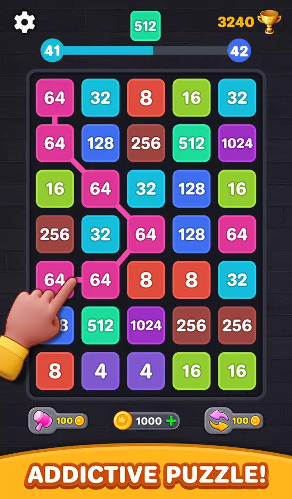 2048 Number Puzzle: Merge Game Capture d'écran 1