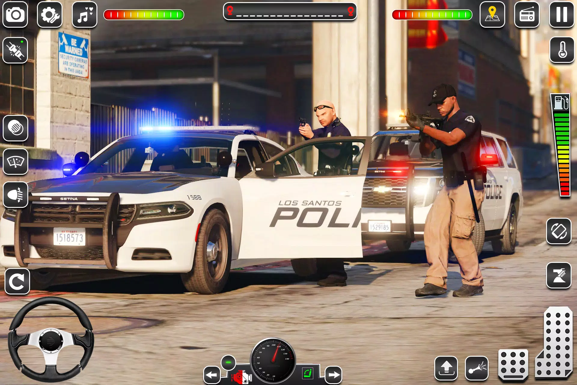 US Police Car Chase Game 3D Captura de pantalla 2