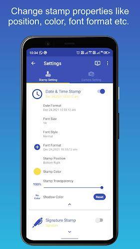 PhotoStamp Camera Captura de pantalla 2