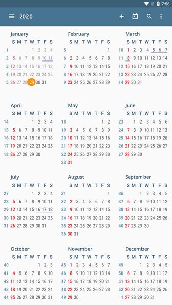 aCalendar - your calendar 스크린샷 0