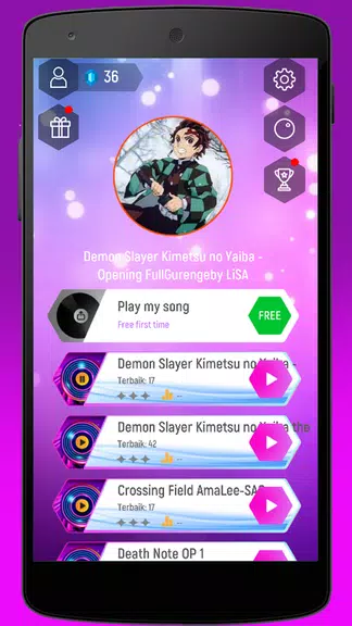 Kimetsu Demon Slayer Tiles Hop應用截圖第0張
