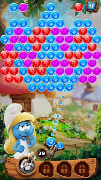 Smurfs Bubble Story Скриншот 1