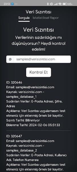 Veri Sızıntısı应用截图第1张