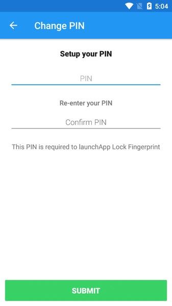 Fingerprint App Lock ဖန်သားပြင်ဓာတ်ပုံ 1