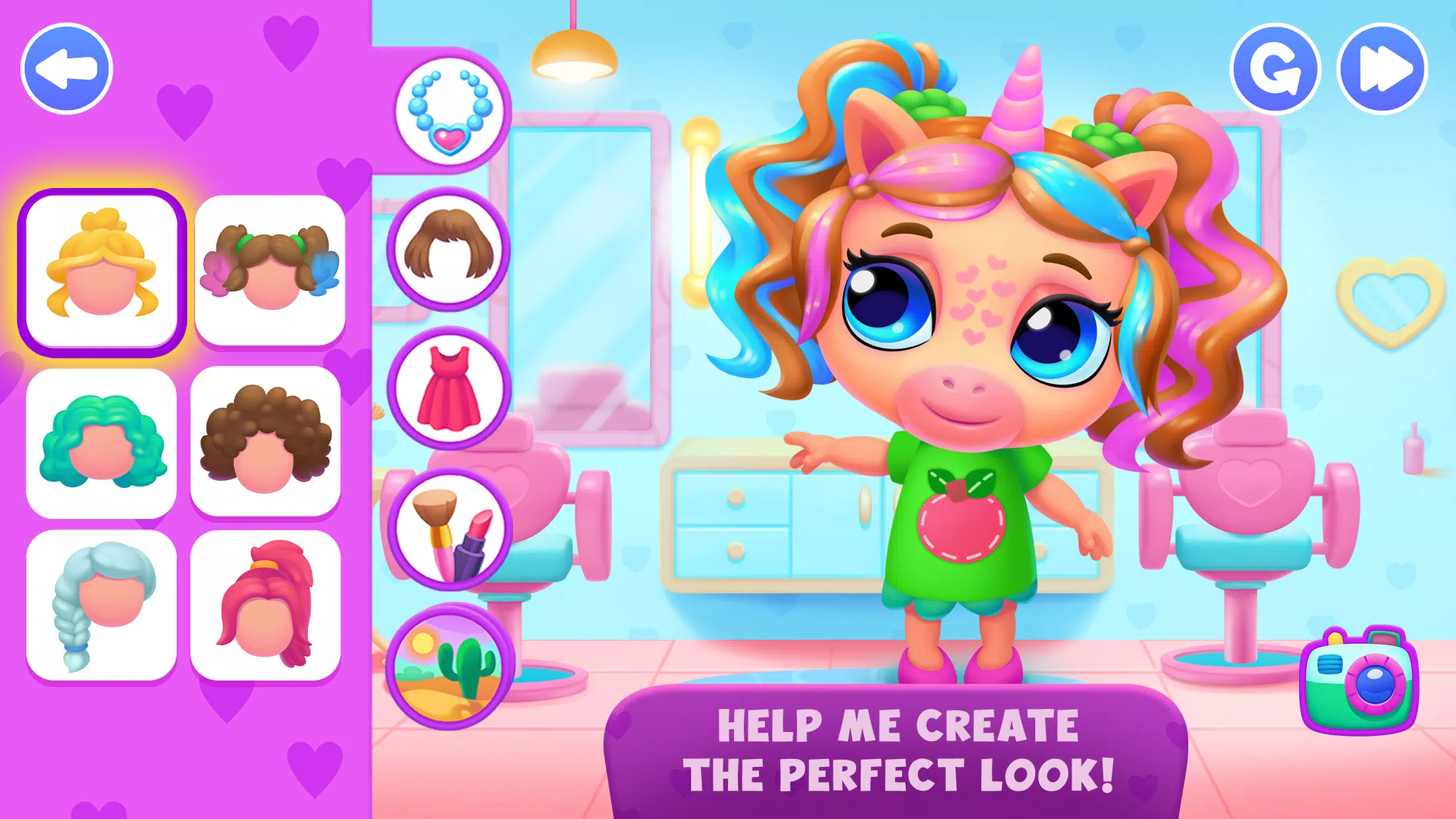 Unicorn Dress up games kids ဖန်သားပြင်ဓာတ်ပုံ 0