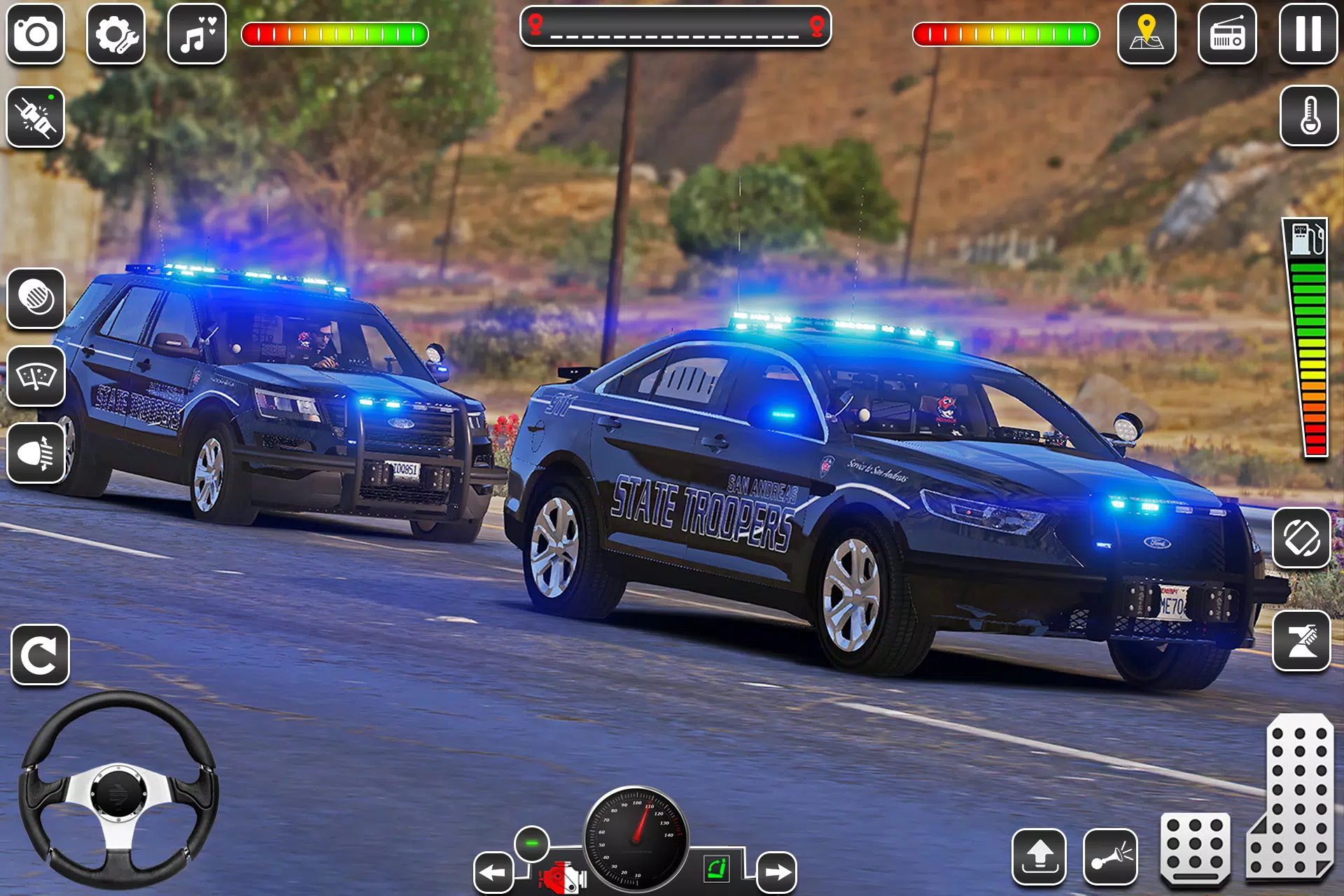 US Police Car Chase Game 3D 스크린샷 1