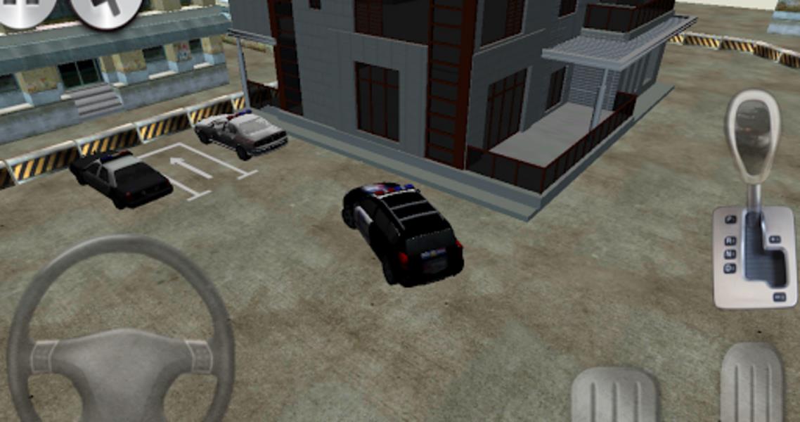 3D police car parking Скриншот 3