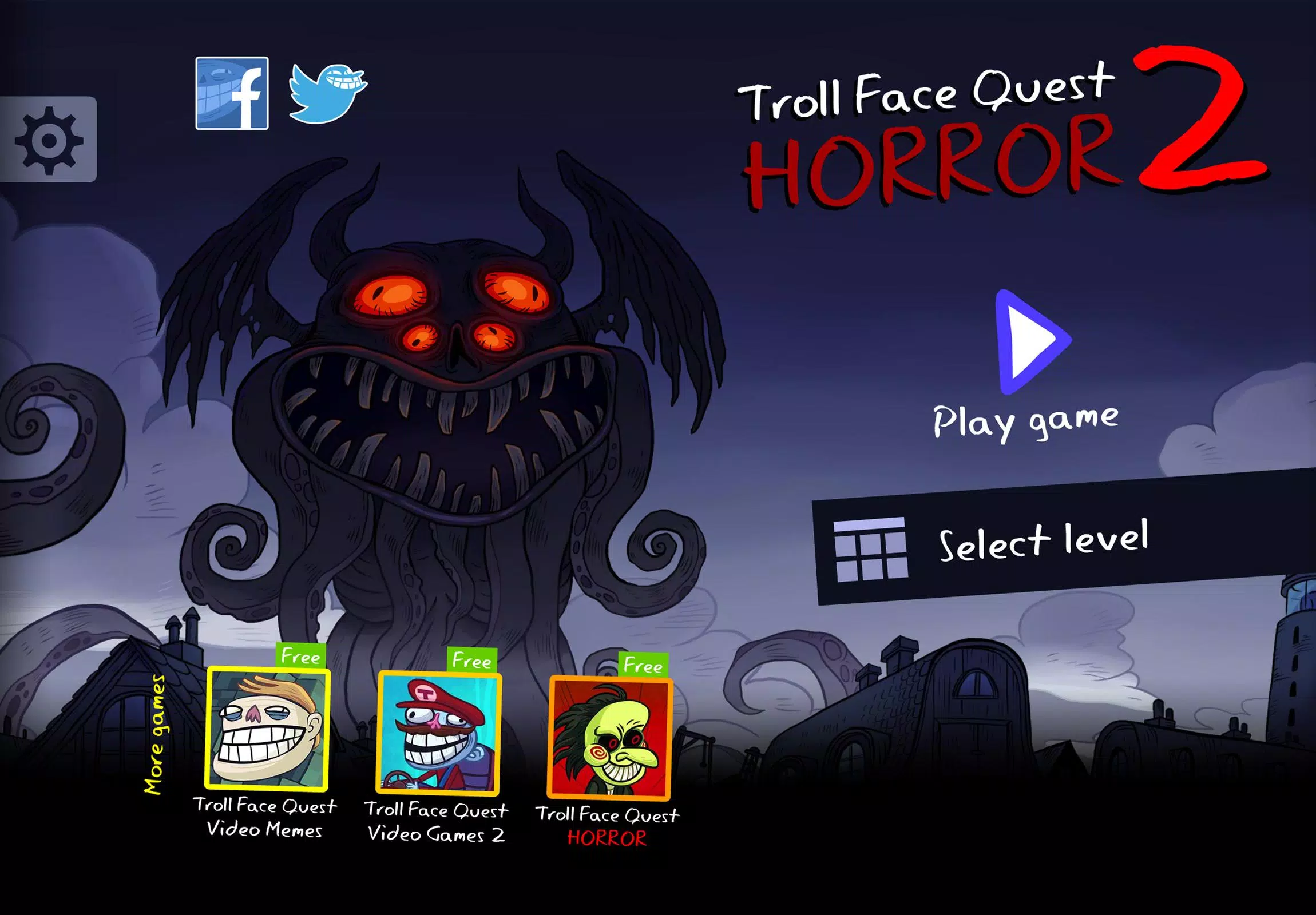 Troll Face Quest: Horror 2 ဖန်သားပြင်ဓာတ်ပုံ 0