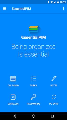 EssentialPIM - Your Organizer স্ক্রিনশট 0