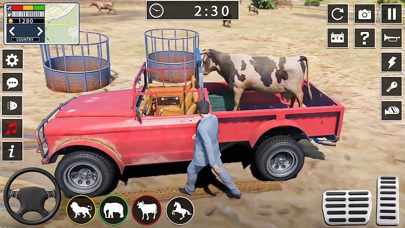 Animal transport truck games स्क्रीनशॉट 1