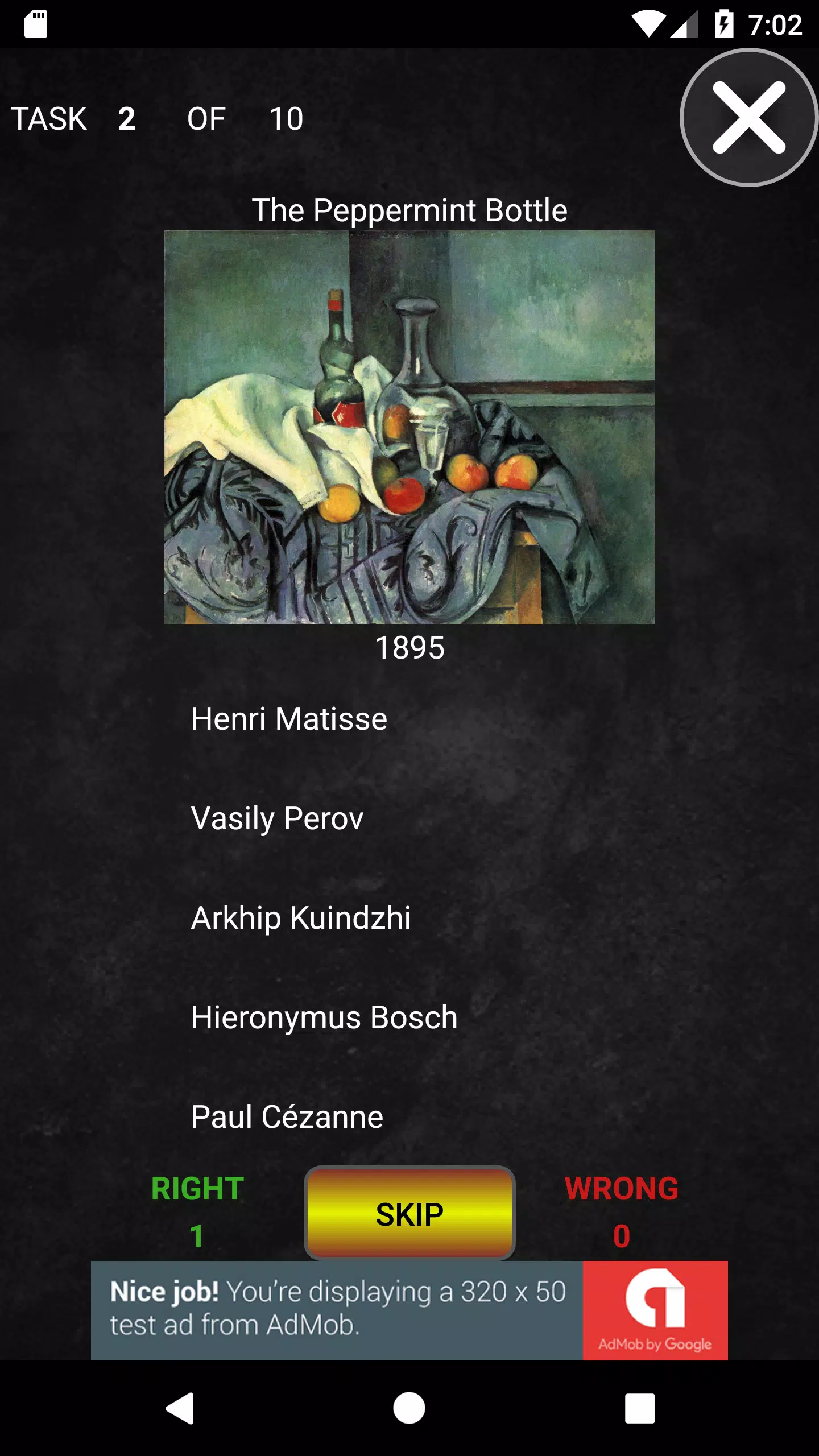 Painters Quiz Captura de pantalla 1