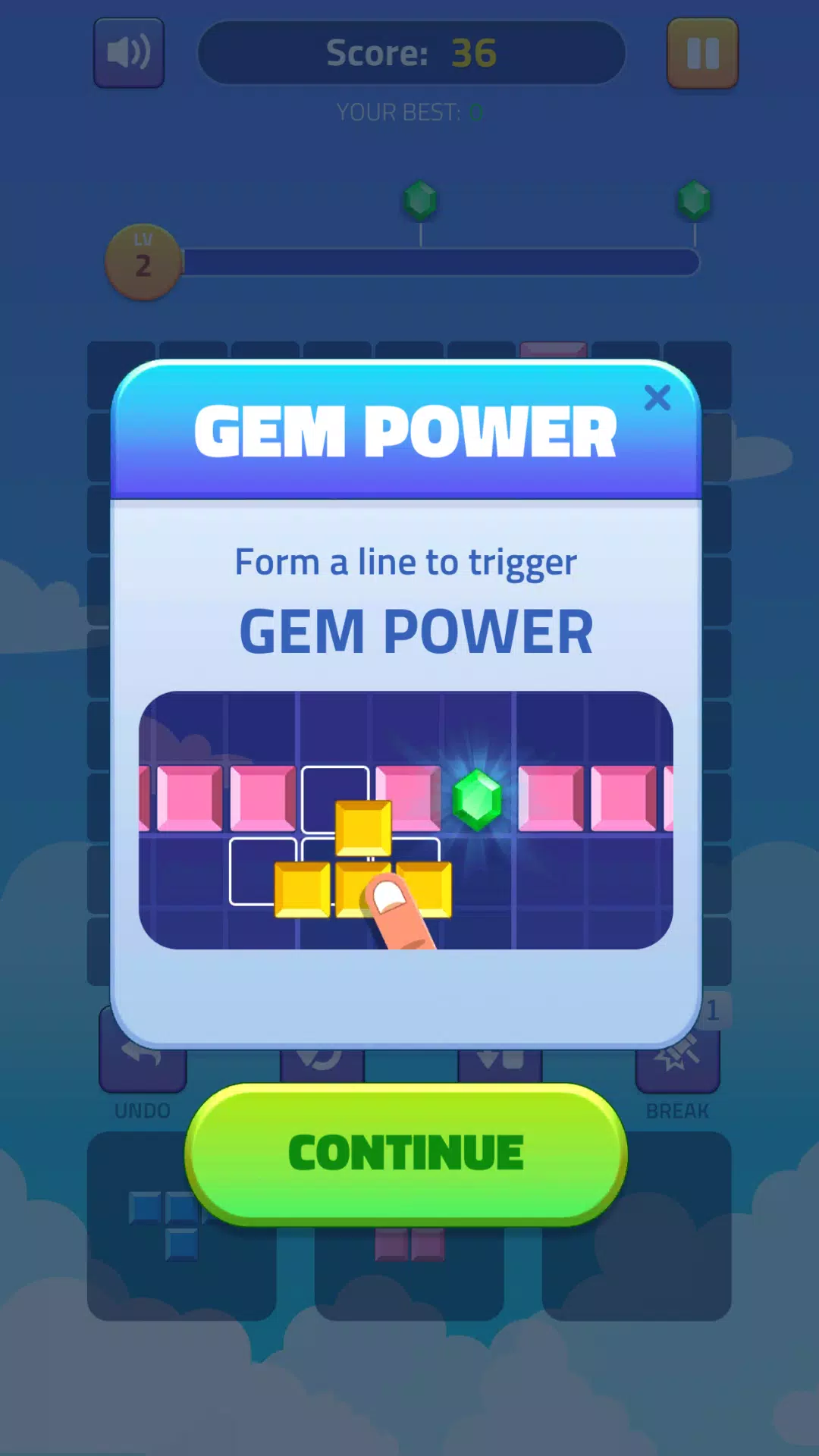 Schermata Block Puzzle - Gems Adventure 2