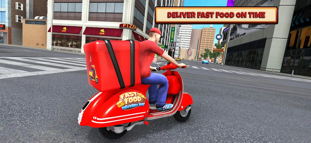 Fast Food Delivery Bike Game Скриншот 2