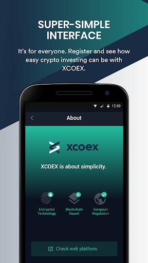 XCOEX Cryptocurrency Wallet स्क्रीनशॉट 0