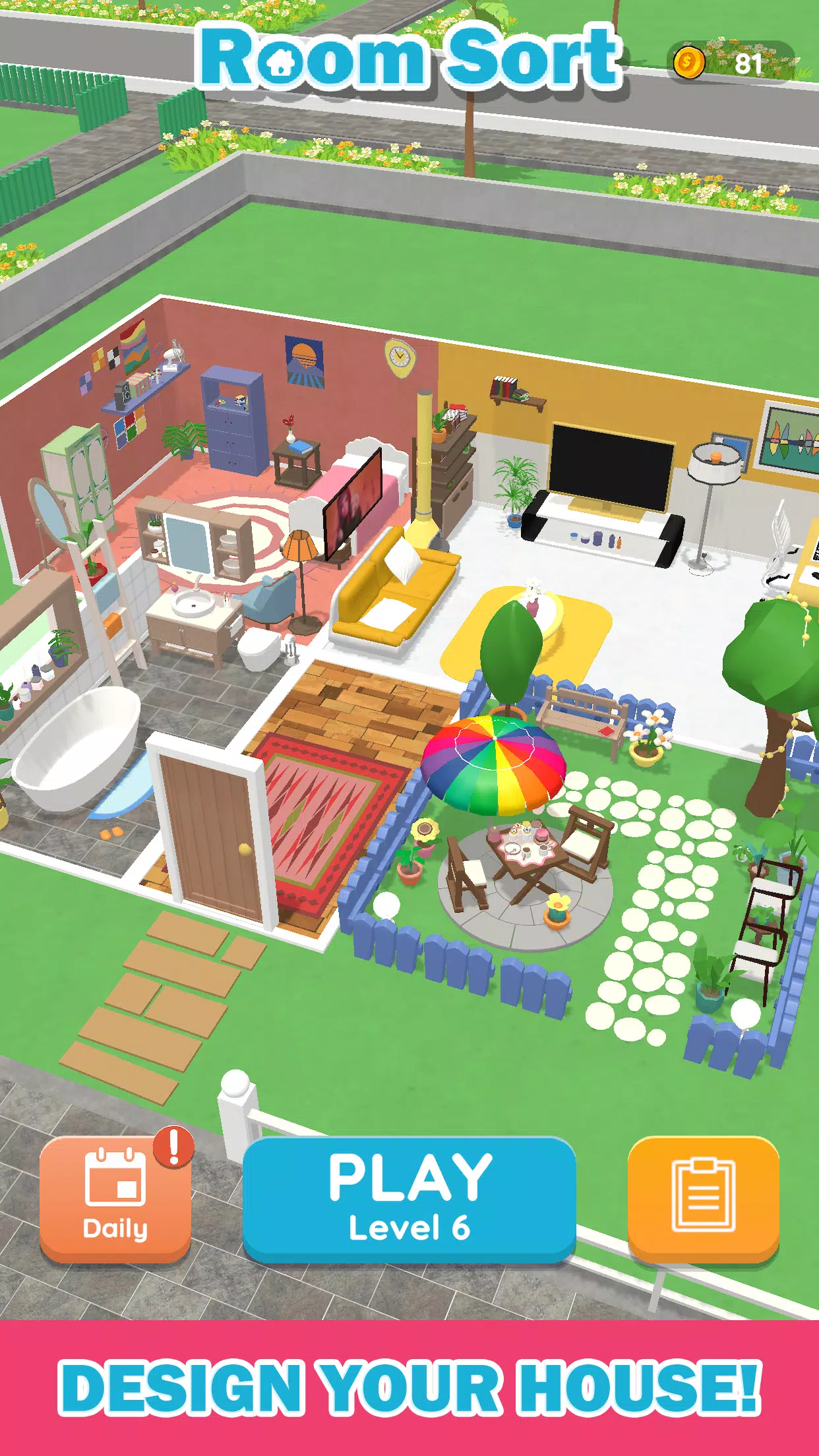 Room Sort - Floor Plan Game Capture d'écran 3