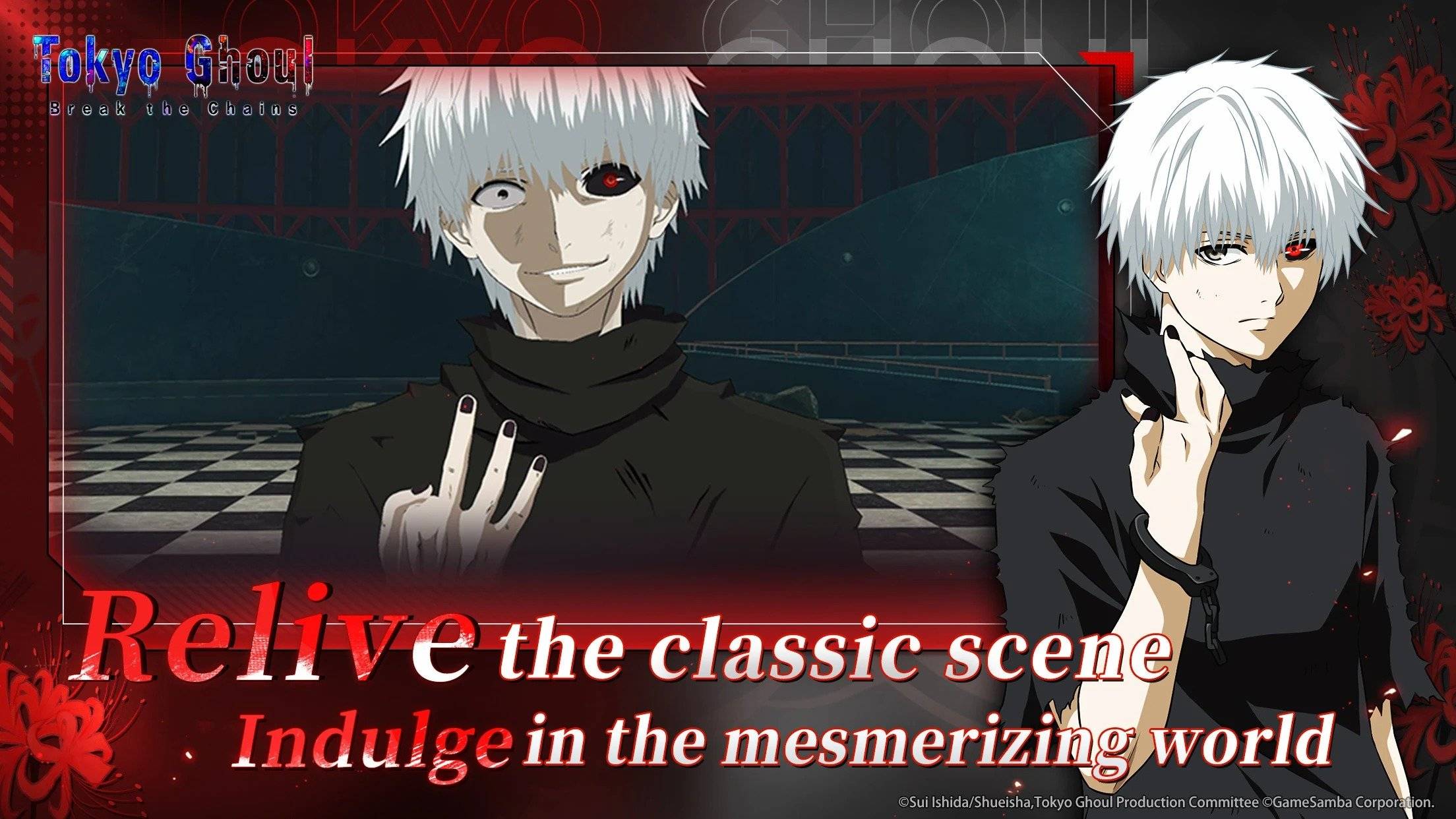 Pra-pendaftaran dibuka untuk Tokyo Ghoul · Break the Chains di Kawasan Pilihan