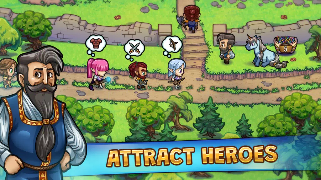 Hero Park: Shops & Dungeons Captura de pantalla 0