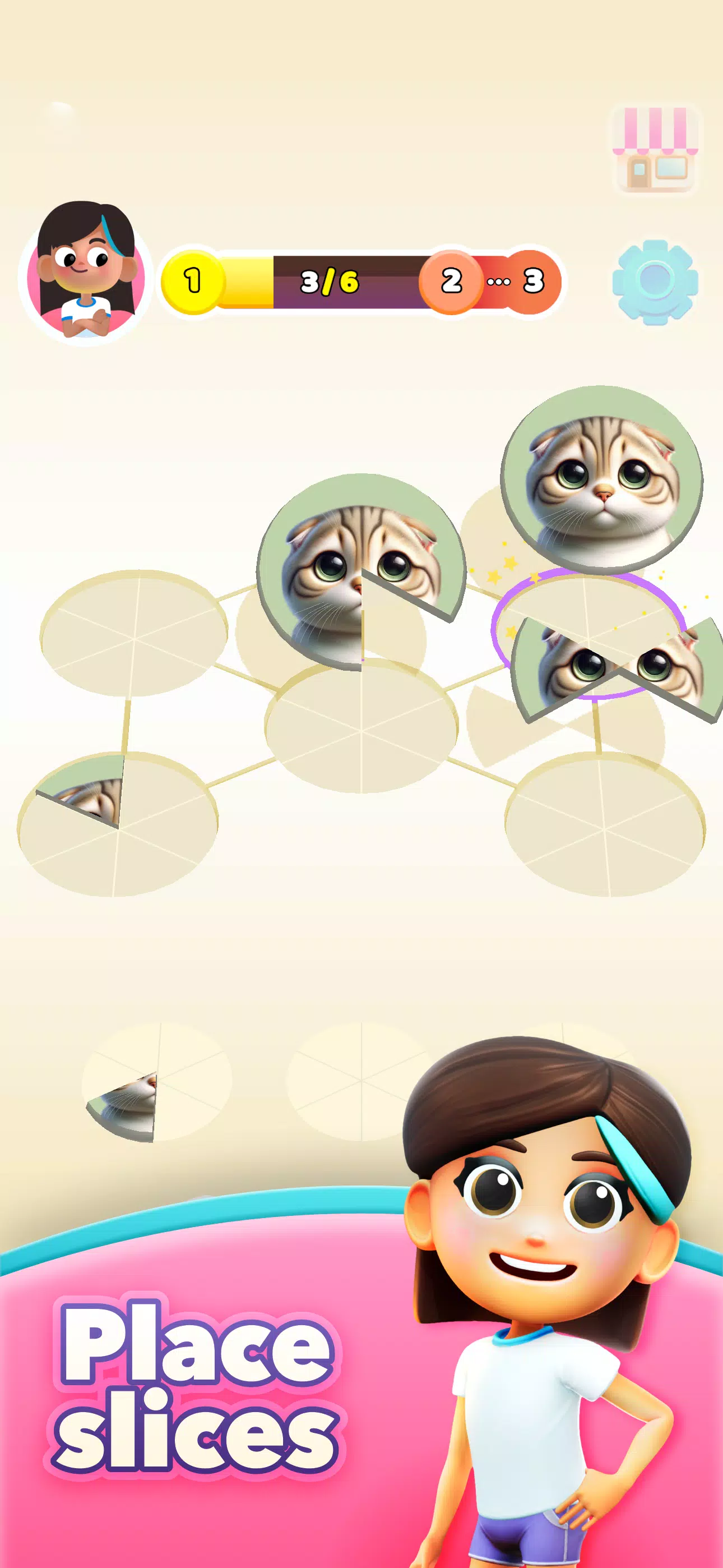 Mia’s Slices: Art Puzzle Game Screenshot 0