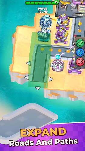 Island Defense TD - Tower War Ảnh chụp màn hình 2