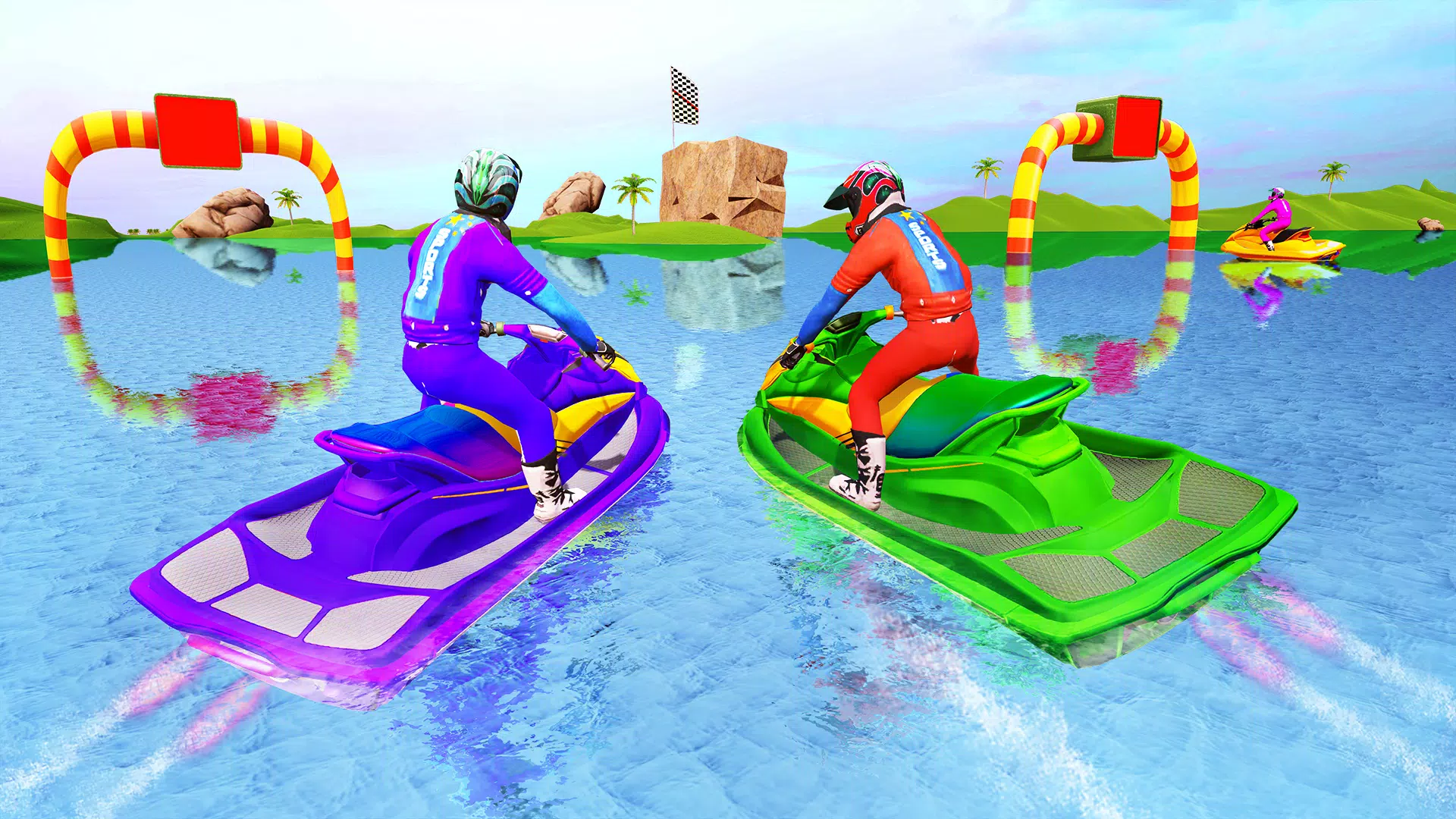 Jet Ski Games Boat Racing Game Captura de tela 2